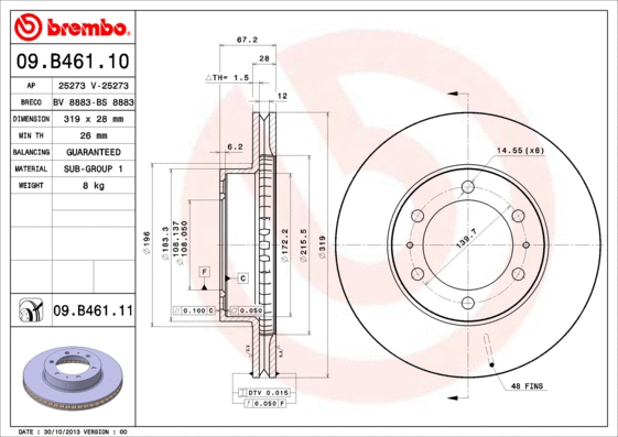 Brake Disc (09.B461.10)