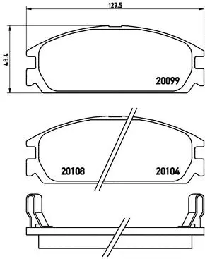 Brake Pad Set, disc brake (P 28 010)