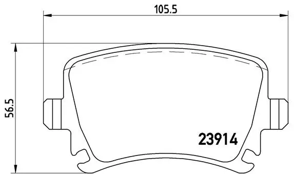 Brake Pad Set, disc brake (P 85 073)