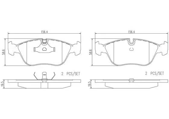 Brake Pad Set, disc brake (P86013N)