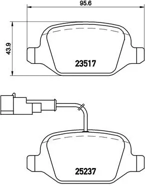 Brake Pad Set, disc brake (P 23 131)