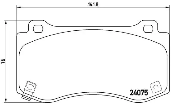 Brake Pad Set, disc brake (P 11 023)