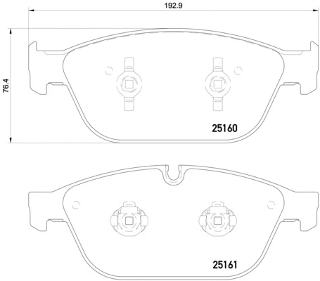 Brake Pad Set, disc brake (P 85 128)
