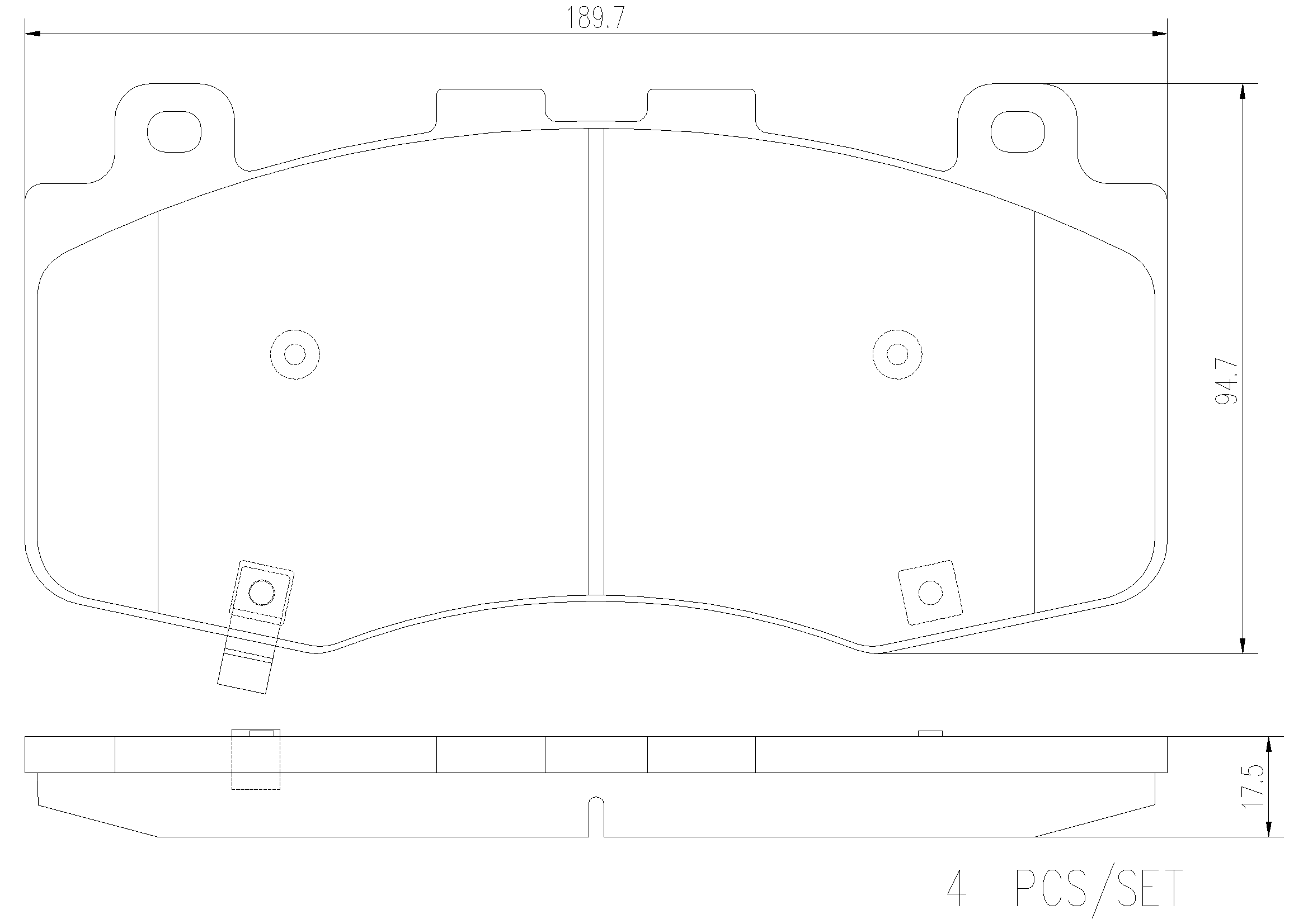 Brake Pad Set, disc brake (P 37 028)