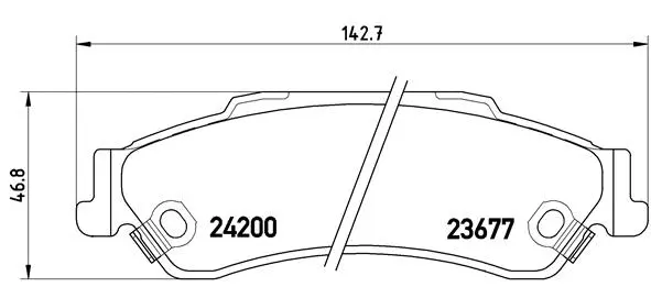Brake Pad Set, disc brake (P 10 002)
