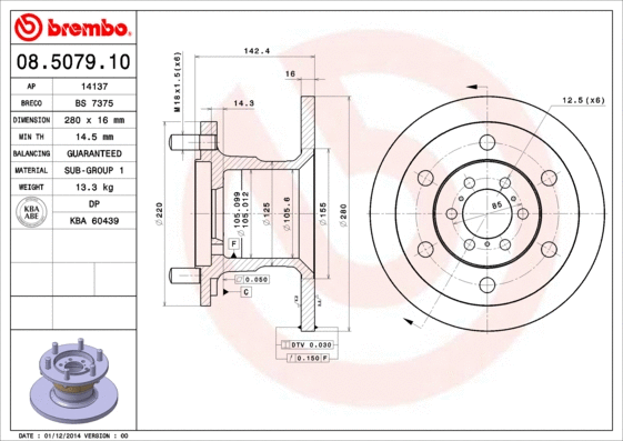 Brake Disc (08.5079.10)