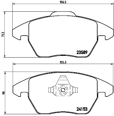 Brake Pad Set, disc brake (P 61 076)