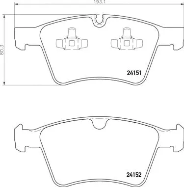 Brake Pad Set, disc brake (P 50 115)