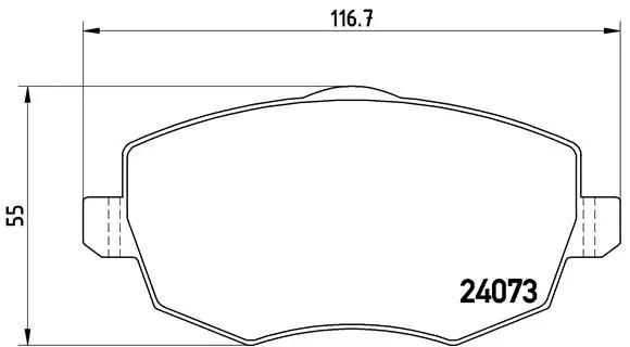 Brake Pad Set, disc brake (P 23 095)