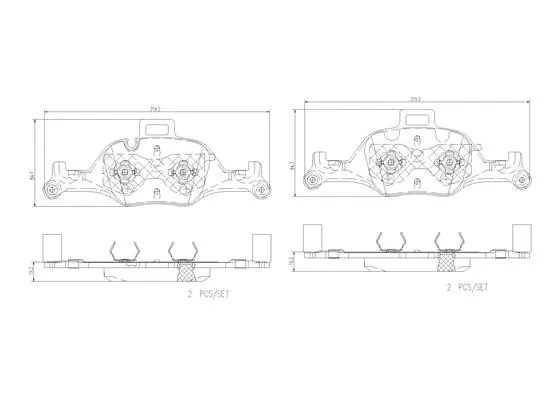 Brake Pad Set, disc brake (P06107N)