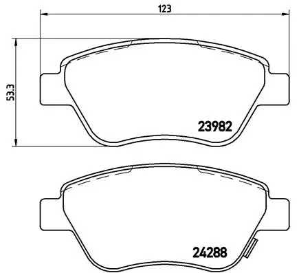 Brake Pad Set, disc brake (P 59 051)