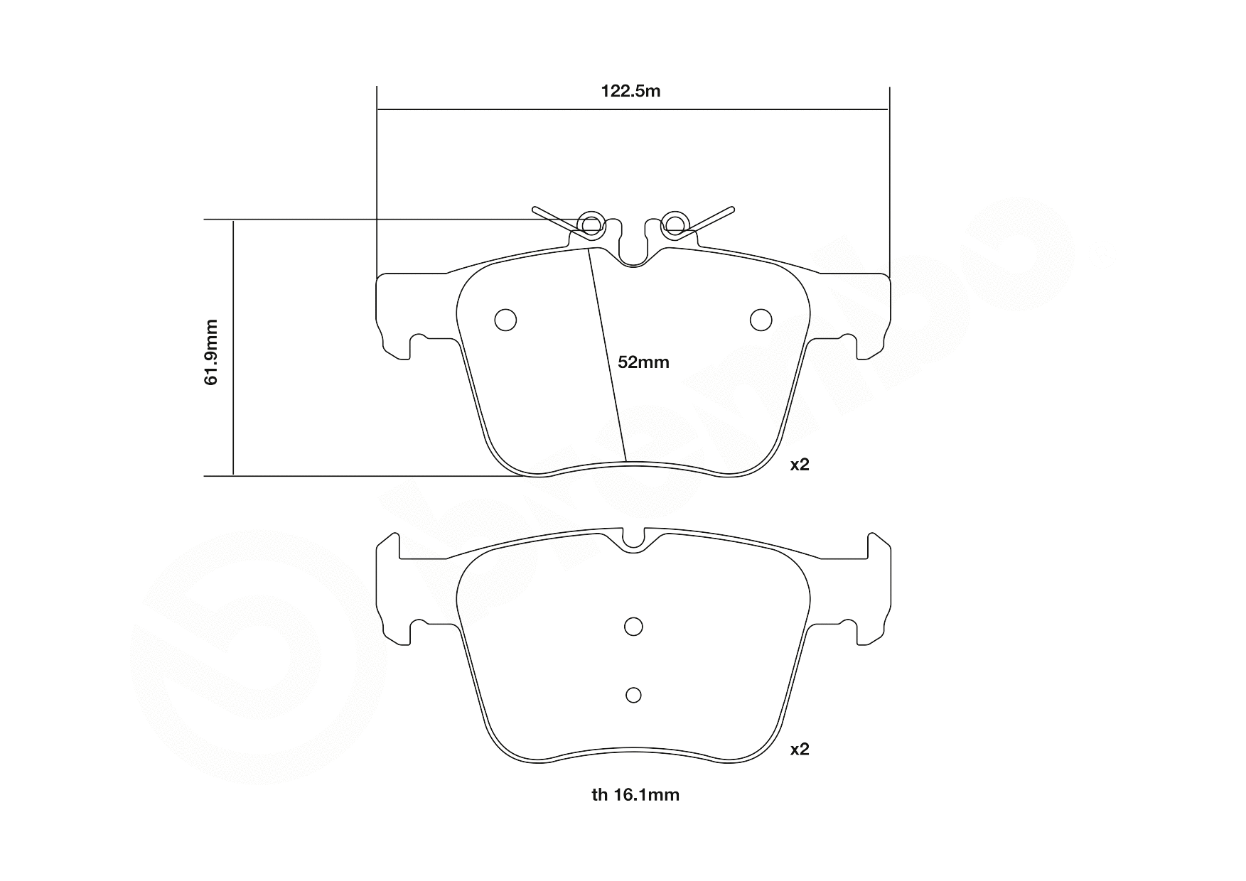 High Performance Brake Pad Set
