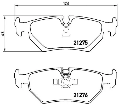 Brake Pad Set, disc brake (P 23 062)