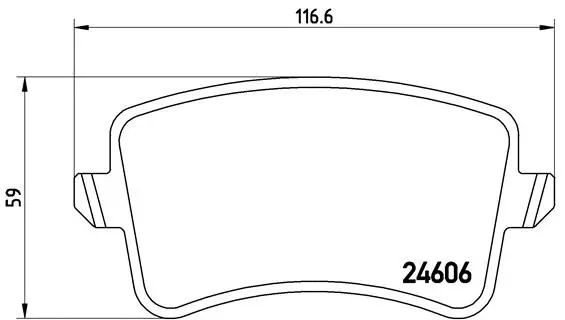 Brake Pad Set, disc brake (P 85 100)