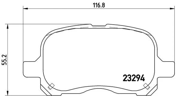 Brake Pad Set, disc brake (P 83 044)
