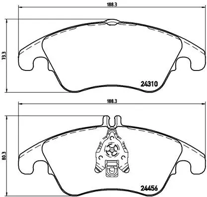 Brake Pad Set, disc brake (P 50 069)
