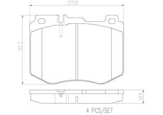Brake Pad Set, disc brake (P50120N)