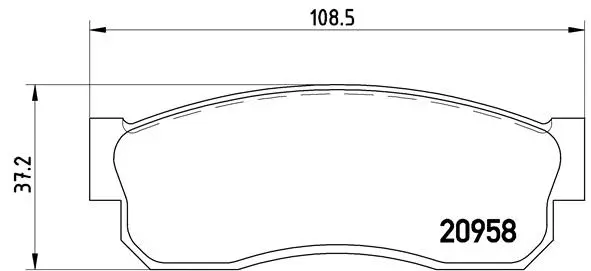 Brake Pad Set, disc brake (P 56 011)