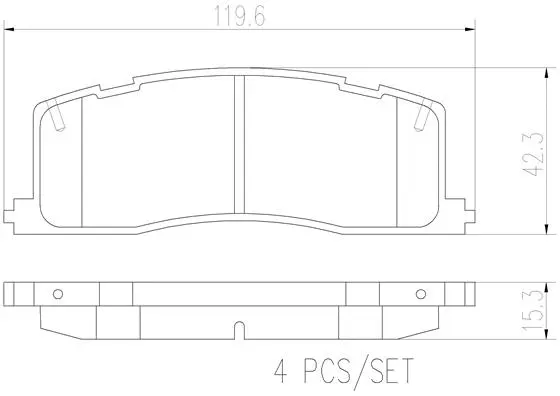 Brake Pad Set, disc brake (P83030N)