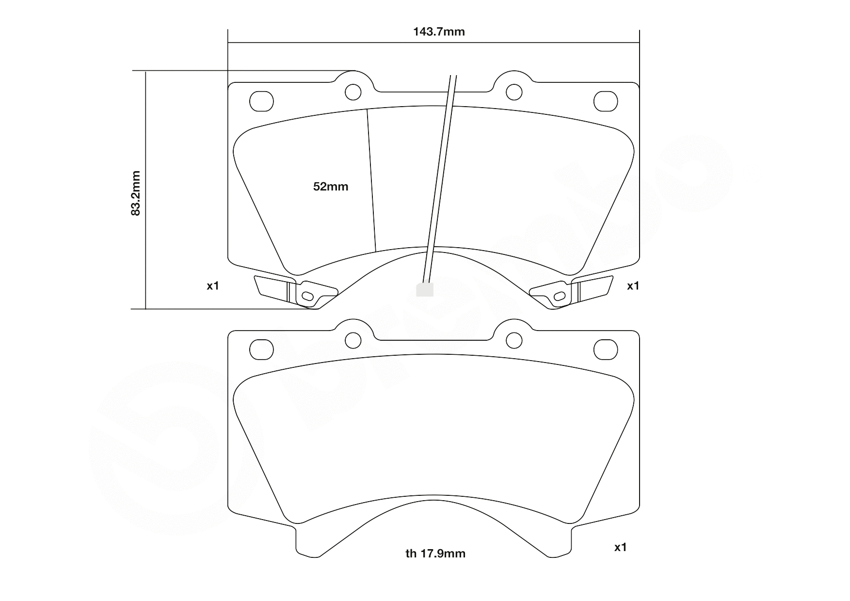 High Performance Brake Pad Set
