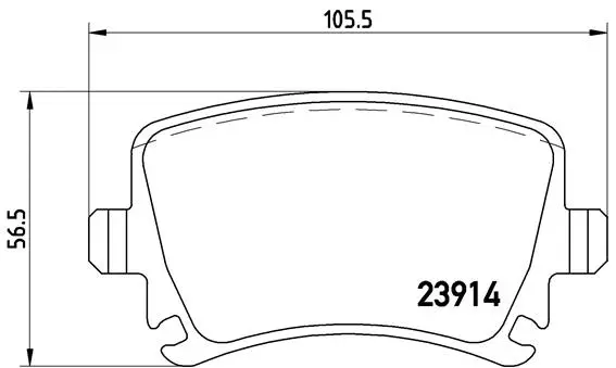 Brake Pad Set, disc brake (P 85 095)