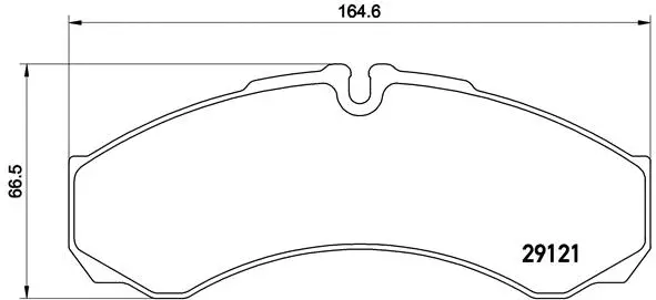 Brake Pad Set, disc brake (P A6 021)