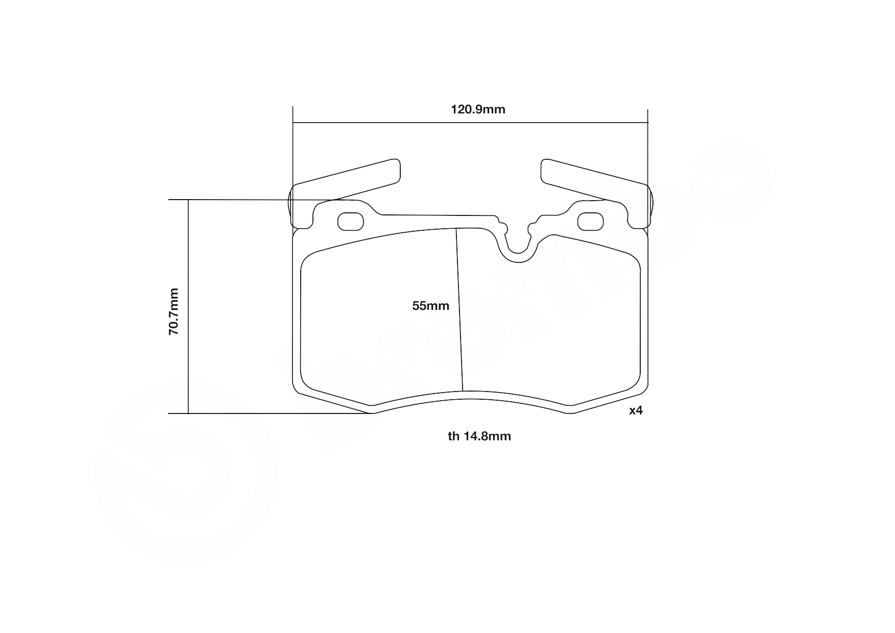 High Performance Brake Pad Set