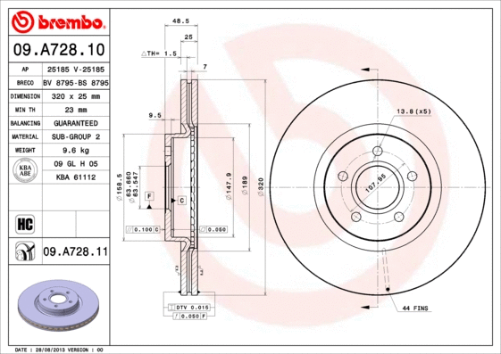 Brake Disc (09.A728.10)