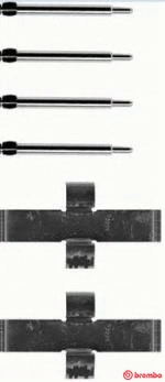 Accessory Kit, disc brake pad (A 02 276)