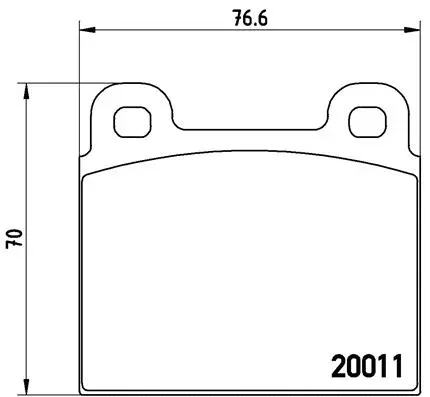 Brake Pad Set, disc brake (P 23 001)