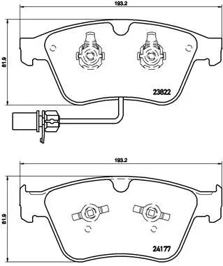 Brake Pad Set, disc brake (P 05 003)