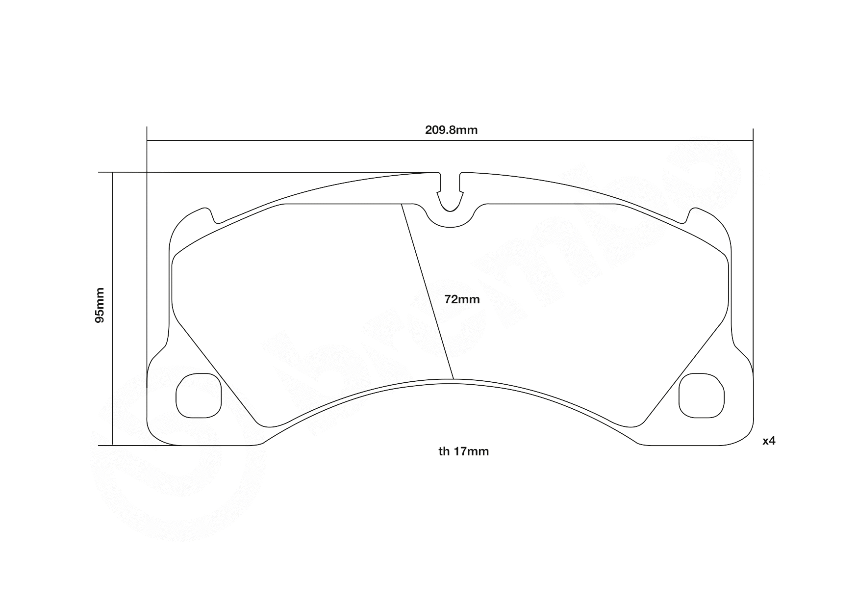 High Performance Brake Pad Set