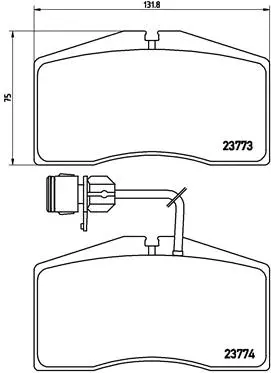 Brake Pad Set, disc brake (P 85 053)