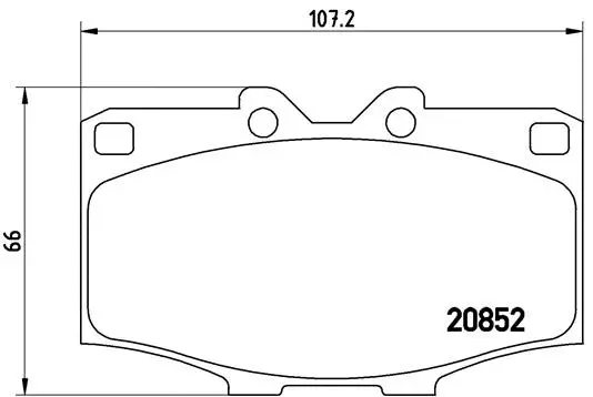 Brake Pad Set, disc brake (P 83 006)
