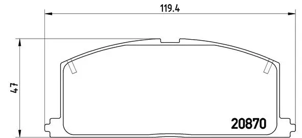 Brake Pad Set, disc brake (P 83 011)