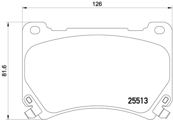 Brake Pad Set, disc brake (P 30 052)