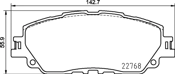 Brake Pad Set, disc brake (P 83 172)