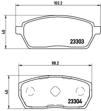 Brake Pad Set, disc brake (P 79 017)