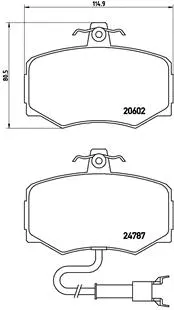 Brake Pad Set, disc brake (P 36 009)