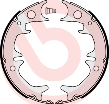 Brake Shoe Set, parking brake (S 83 543)