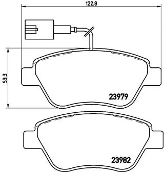 Brake Pad Set, disc brake (P 23 140)