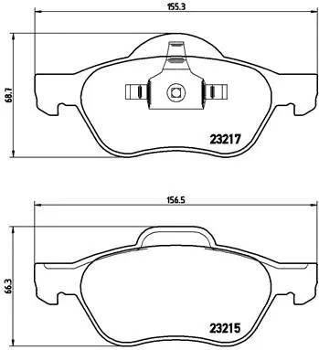 Brake Pad Set, disc brake (P 68 048)