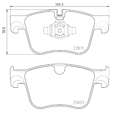 Brake Pad Set, disc brake (P 61 135)