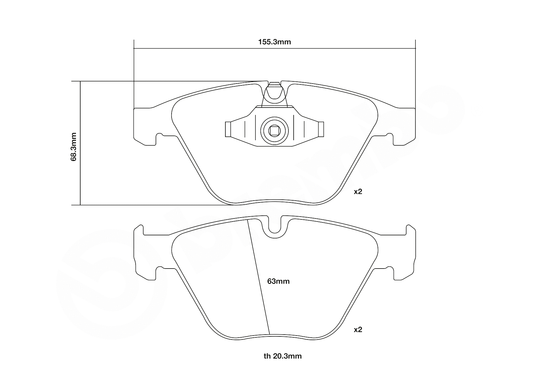 High Performance Brake Pad Set