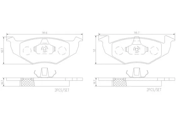 Brake Pad Set, disc brake (P 85 156)