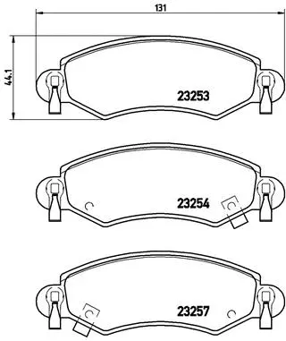Brake Pad Set, disc brake (P 59 035)