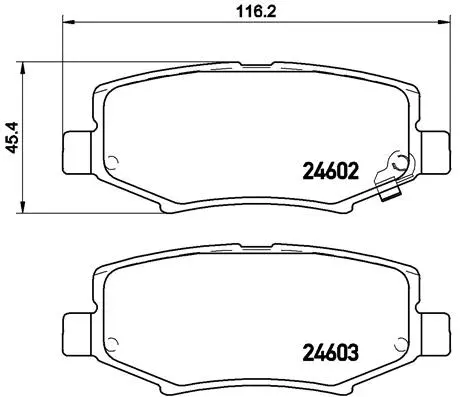 Brake Pad Set, disc brake (P 18 024)