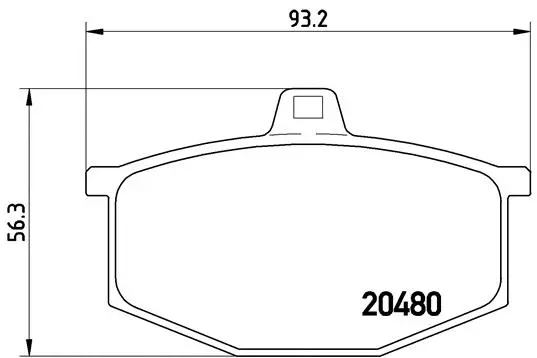 Brake Pad Set, disc brake (P 68 005)