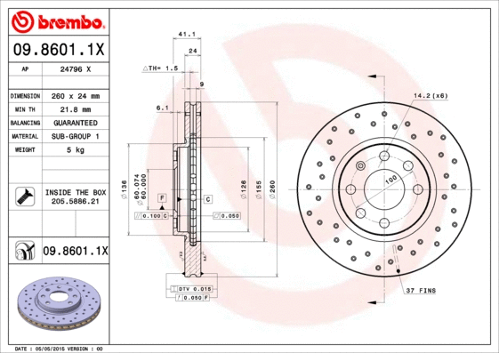Brake Disc (09.8601.1X)