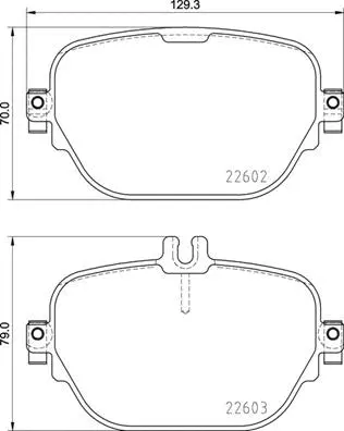 Brake Pad Set, disc brake (P 50 138)